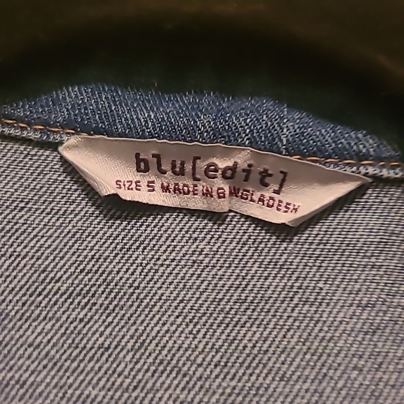 Blu [Edit] Denim Distressed Jacket (Small) - Picture 3 of 3